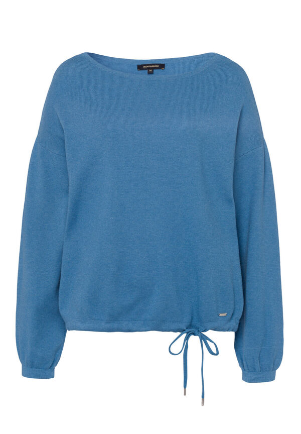 4027819662270 - More & More Pullover Damen Feinstrick blau