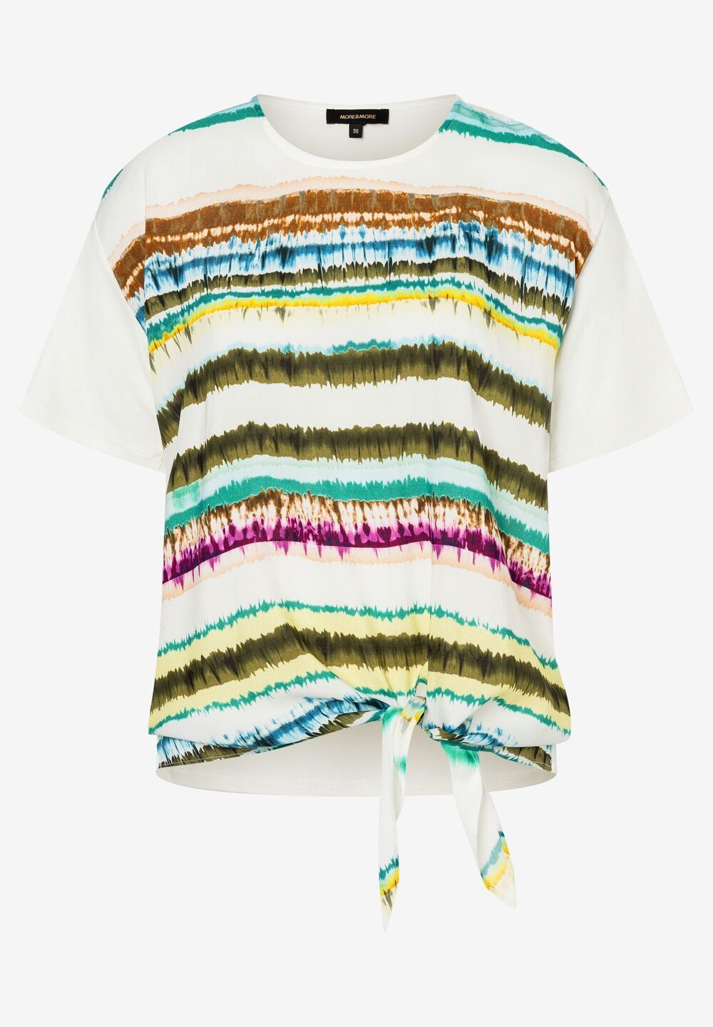 T-Shirt mit Batik-Print, Sommer-Kollektion, ecruDetailansicht 2