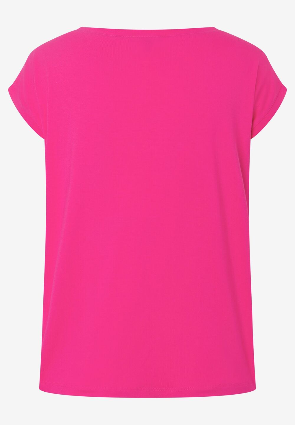 T-Shirt mit Chiffonkante, orchid pink, Sommer-Kollektion, pink Rückansicht