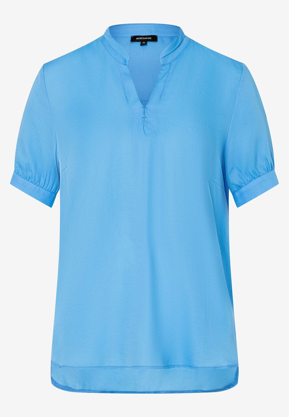 leichte Bluse, happy blue, Sommer-Kollektion, blau Frontansicht