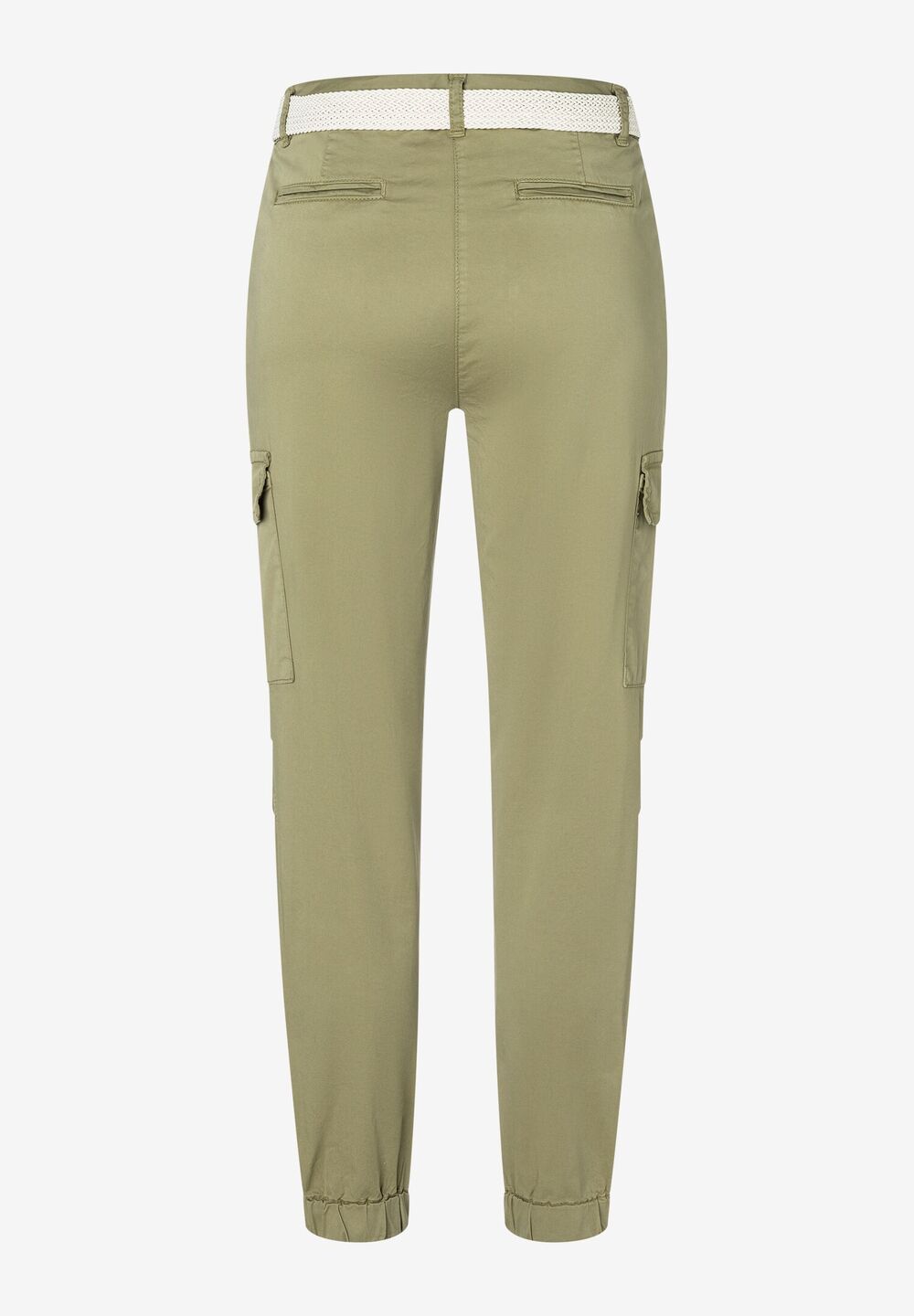 Cargohose mit Gürtel, fresh khaki, Sommer-Kollektion, gruen Detailansicht 2