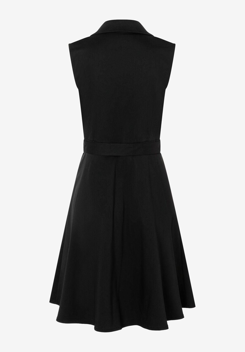 Blusenkleid mit Wickeloptik, schwarz, Sommer-Kollektion, schwarzRückansicht