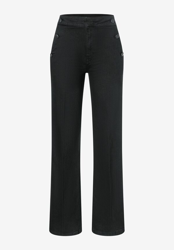 4027819841392 - Marlene Jeans mit Zierknöpfen Black Denim Herbst-Kollektion