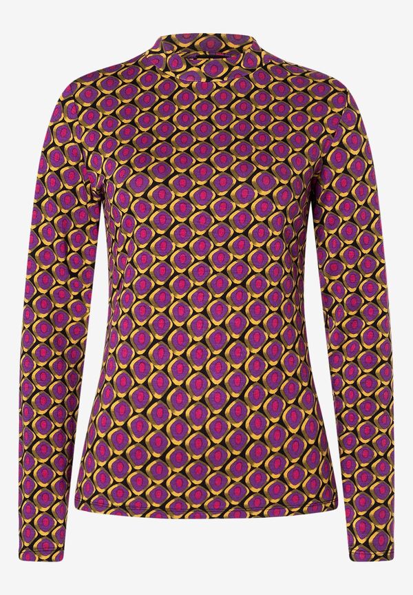 4027819868634 - Turtleneck-Shirt schwarz gelb lila pink Winter-Kollektion