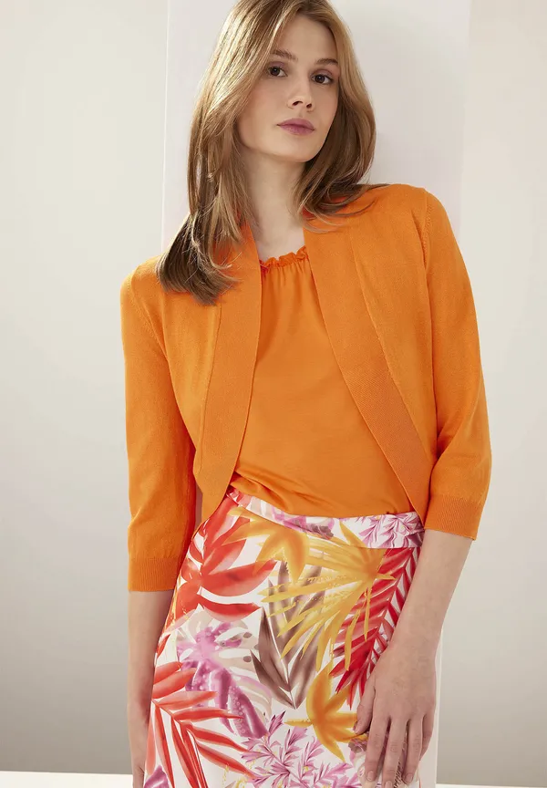 More & More Strick Bolero, fresh orange, Sommer-Kollektion