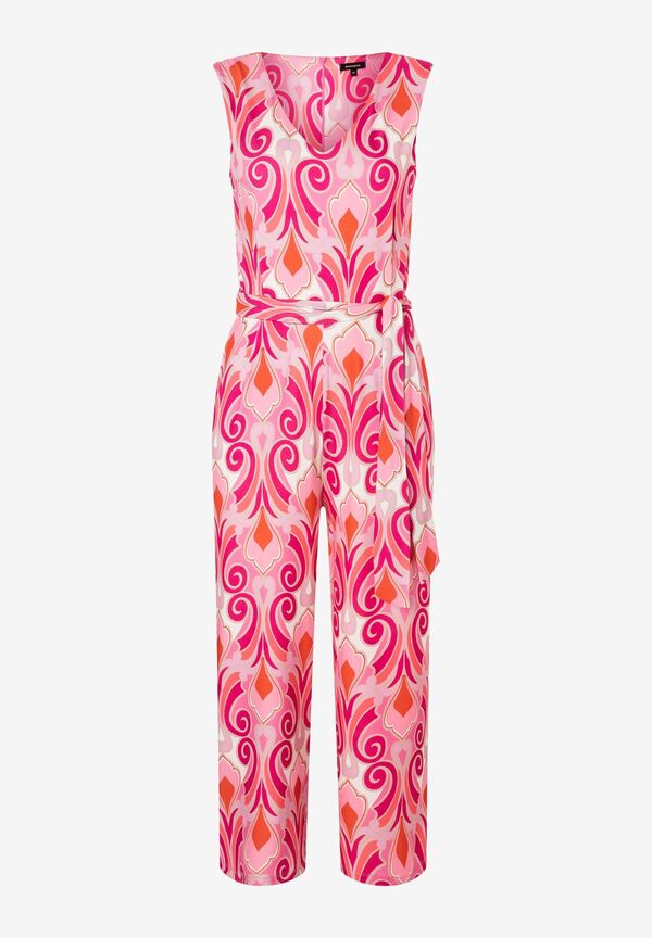 4027819856709 - Jersey Jumpsuit Ornament-Print rosa rot pink