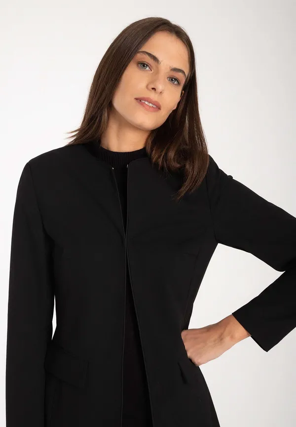 More & More langer Blazer, schwarz