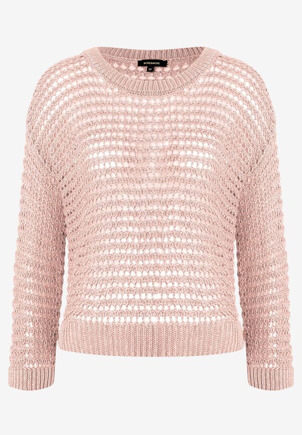 4027819911408 - Ajour Pullover powder rose Sommer-Kollektion