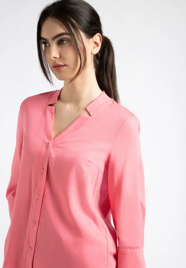 More & More Lyocell Bluse, sorbet pink, Sommer-Kollektion