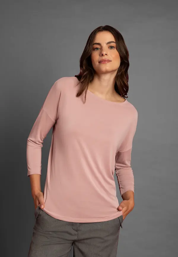 More & More kastiges Shirt, rose flush, Herbst-Kollektion