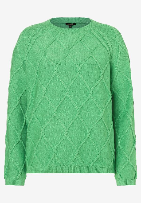 4027819994791 - Pullover mit Rautenstruktur soft warm green Frühjahrs-Kollektion