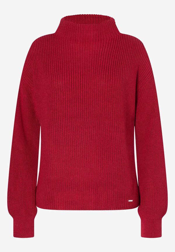 Rippstrick-Pullover, rot, Herbst-Kollektion