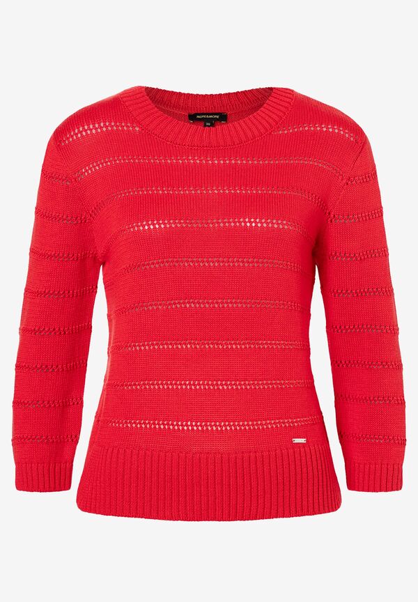 4031664013637 - Ajour Pullover soft red Frühjahrs-Kollektion