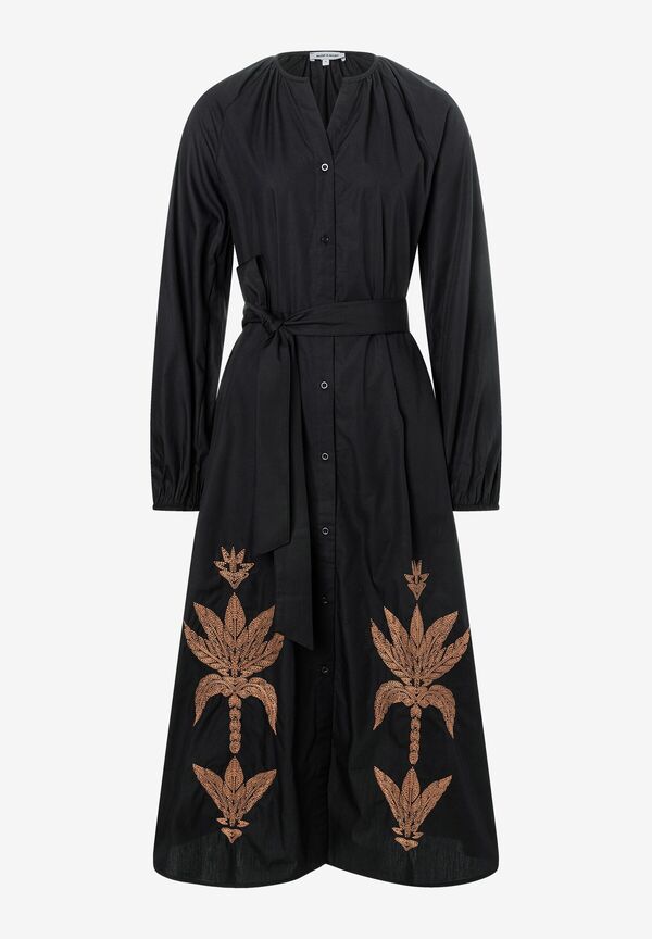 Baumwollkleid, bestickt günstig online kaufen